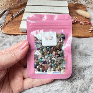 Tiny 2~4mm Loose Assorted Semi-Precious Gemstone Beads | 25g Bag